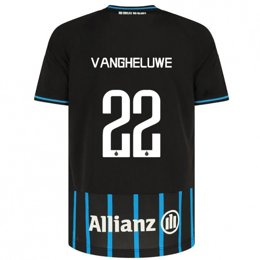 Danxen Hombre Camiseta Jody Vangheluwe #22 Negro Azul 1ª Equipación 2025/26 La Camisa