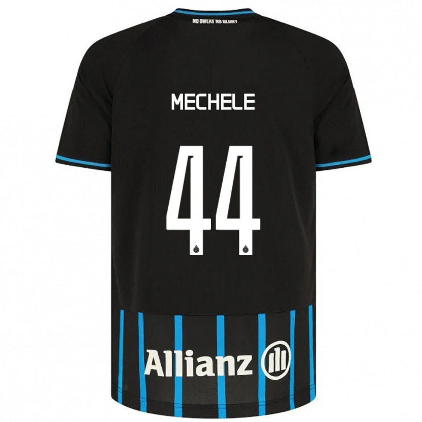 Danxen Hombre Camiseta Brandon Mechele #44 Negro Azul 1ª Equipación 2025/26 La Camisa