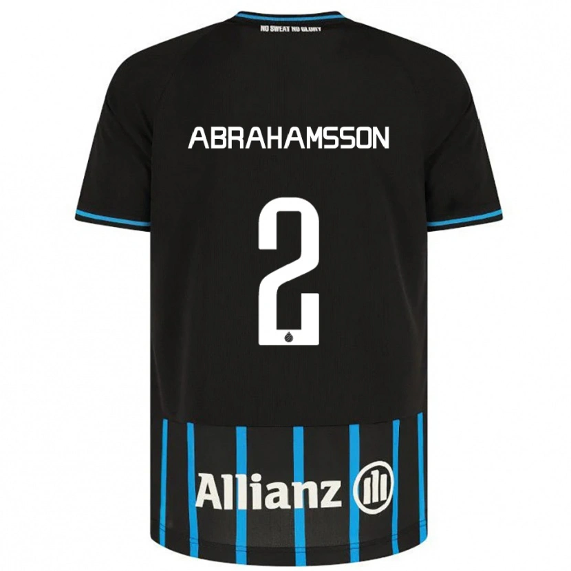 Danxen Hombre Camiseta Sejde Abrahamsson #2 Negro Azul 1ª Equipación 2025/26 La Camisa