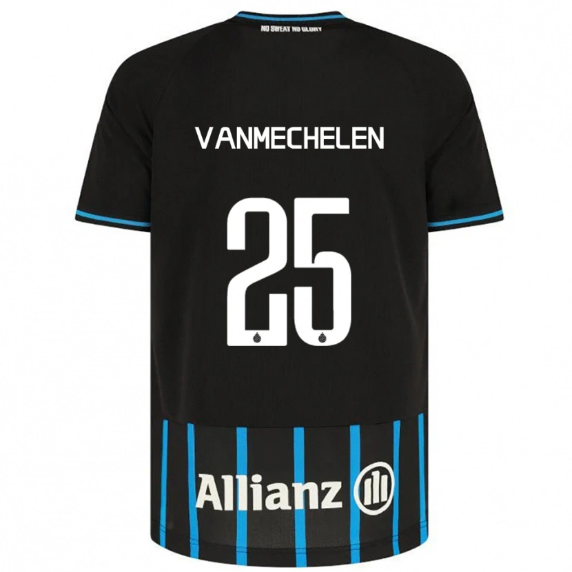 Danxen Hombre Camiseta Davinia Vanmechelen #25 Negro Azul 1ª Equipación 2025/26 La Camisa