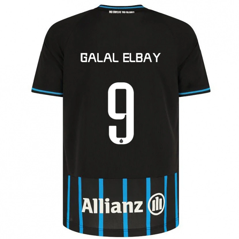 Danxen Hombre Camiseta Mohamed Galal Elbay #9 Negro Azul 1ª Equipación 2025/26 La Camisa