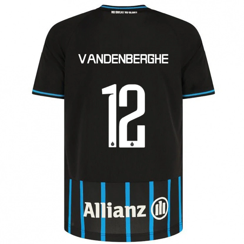 Danxen Hombre Camiseta Xander Vandenberghe #12 Negro Azul 1ª Equipación 2025/26 La Camisa