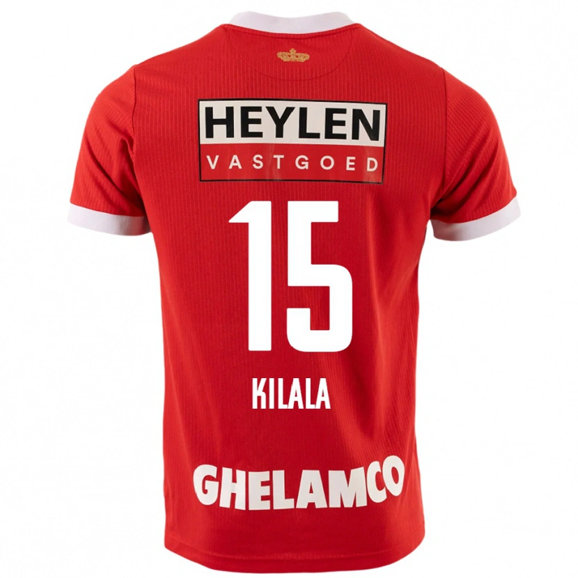 Danxen Hombre Camiseta Baptiste Kilala #15 Rojo Blanco 1ª Equipación 2025/26 La Camisa