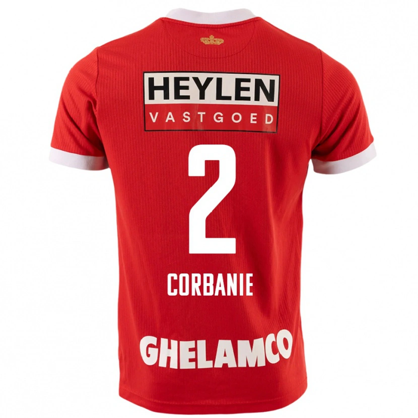 Danxen Hombre Camiseta Kobe Corbanie #2 Rojo Blanco 1ª Equipación 2025/26 La Camisa