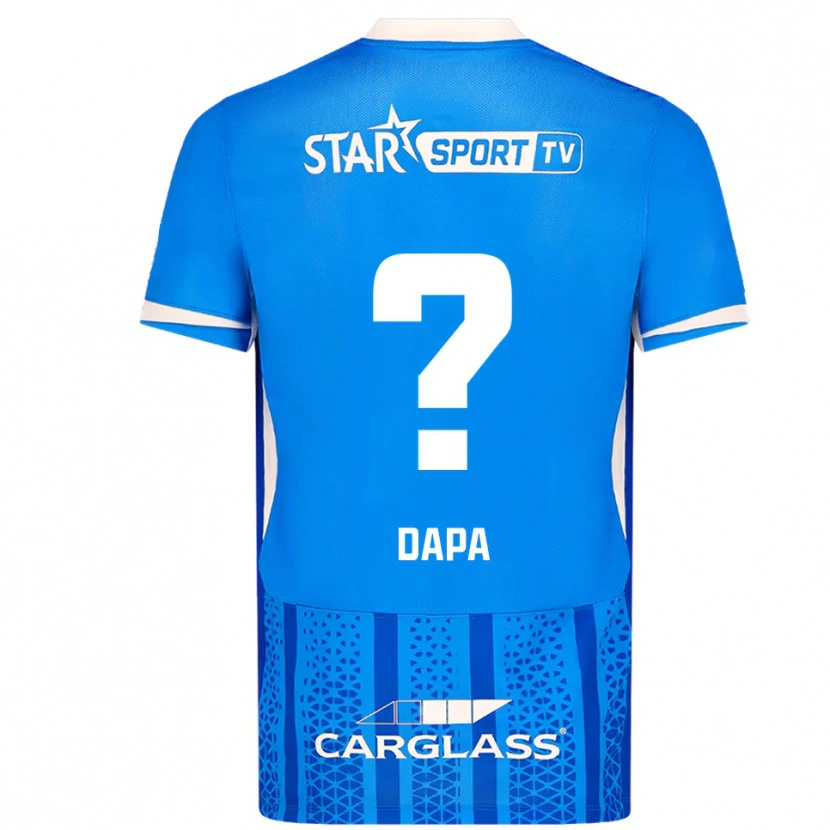 Danxen Hombre Camiseta Melvyn Dapa #0 Azul Blanco 1ª Equipación 2025/26 La Camisa