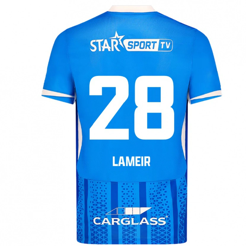 Danxen Hombre Camiseta Tess Lameir #28 Azul Blanco 1ª Equipación 2025/26 La Camisa