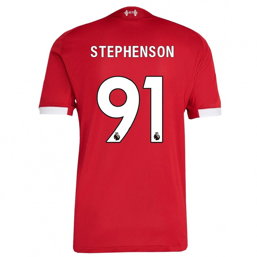 Danxen Hombre Camiseta Luca Stephenson #91 Rojo Blanco 1ª Equipación 2025/26 La Camisa