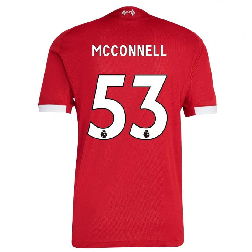 Danxen Hombre Camiseta James Mcconnell #53 Rojo Blanco 1ª Equipación 2025/26 La Camisa