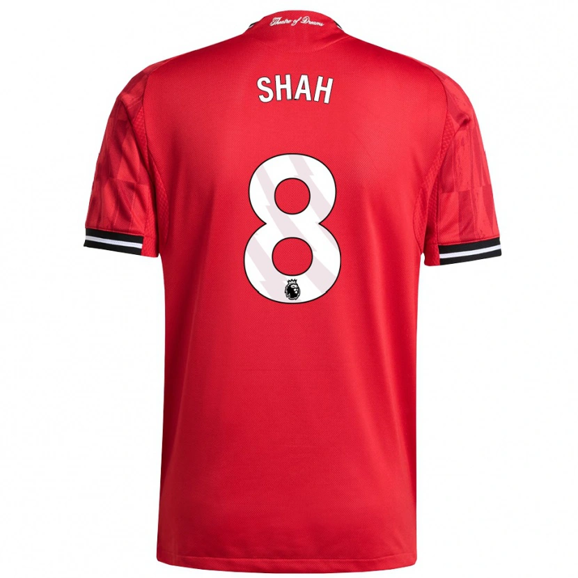 Danxen Hombre Camiseta Jariyah Shah #8 Rojo Negro Blanco 1ª Equipación 2025/26 La Camisa
