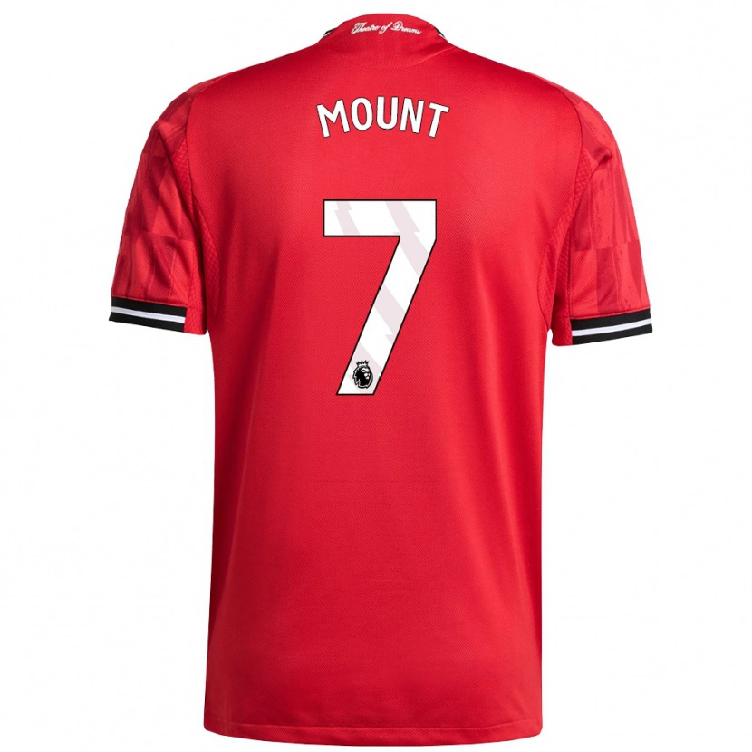 Danxen Hombre Camiseta Mason Mount #7 Rojo Negro Blanco 1ª Equipación 2025/26 La Camisa