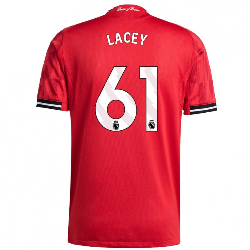 Danxen Hombre Camiseta Shea Lacey #61 Rojo Negro Blanco 1ª Equipación 2025/26 La Camisa