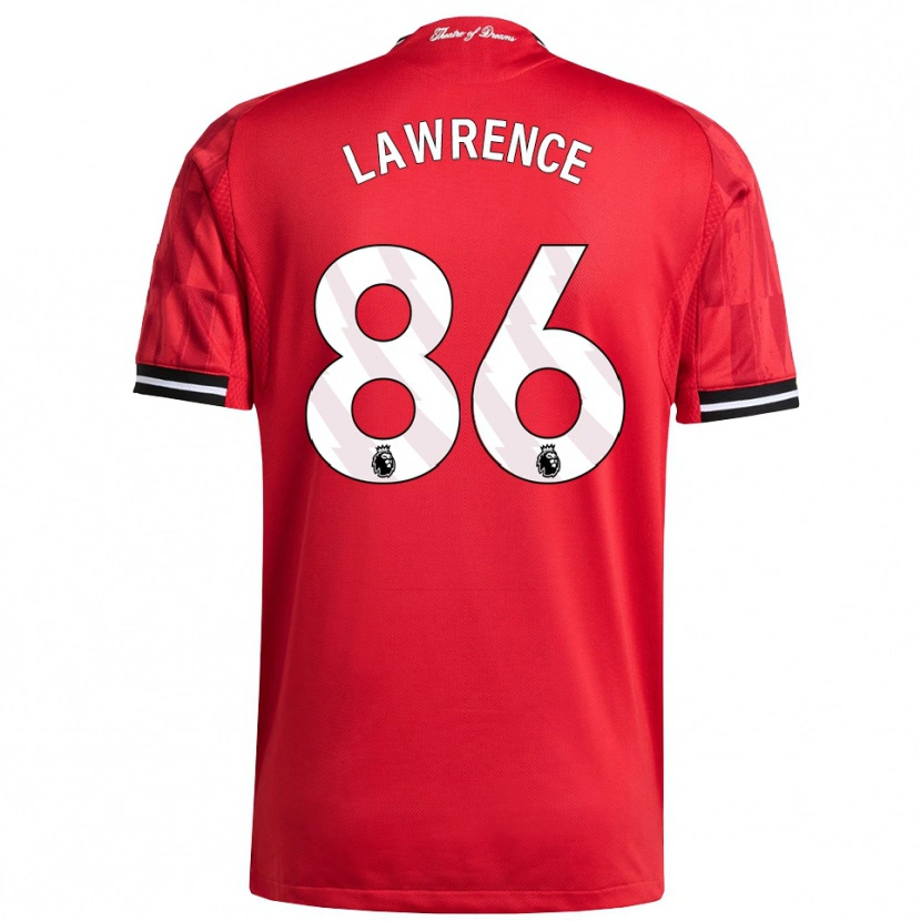 Danxen Hombre Camiseta Marcus Lawrence #86 Rojo Negro Blanco 1ª Equipación 2025/26 La Camisa