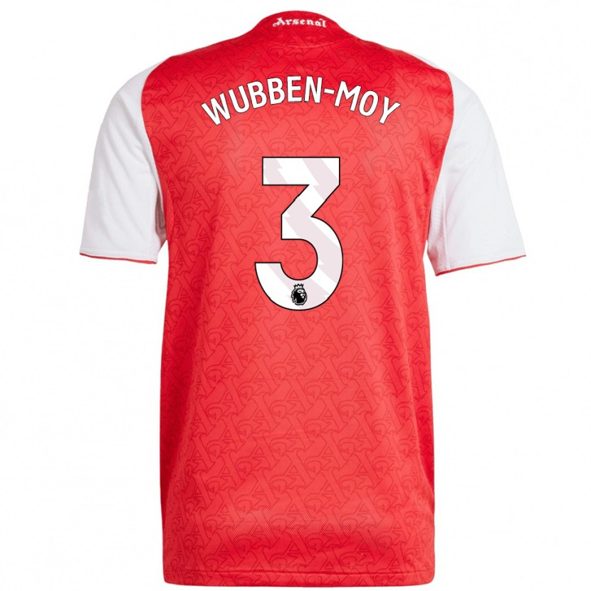 Danxen Hombre Camiseta Lotte Wubben-Moy #3 Rojo Blanco 1ª Equipación 2025/26 La Camisa