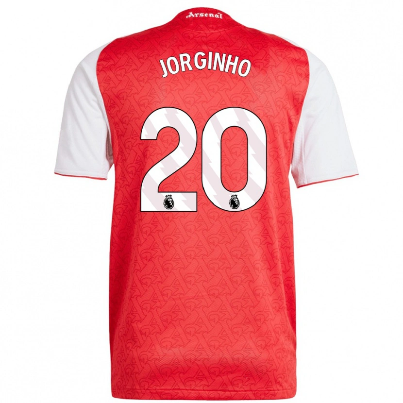 Danxen Hombre Camiseta Jorginho #20 Rojo Blanco 1ª Equipación 2025/26 La Camisa