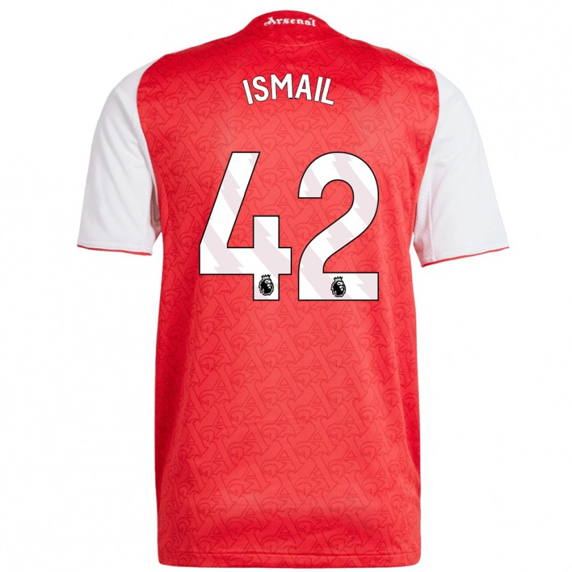 Danxen Hombre Camiseta Cam'ron Ismail #42 Rojo Blanco 1ª Equipación 2025/26 La Camisa