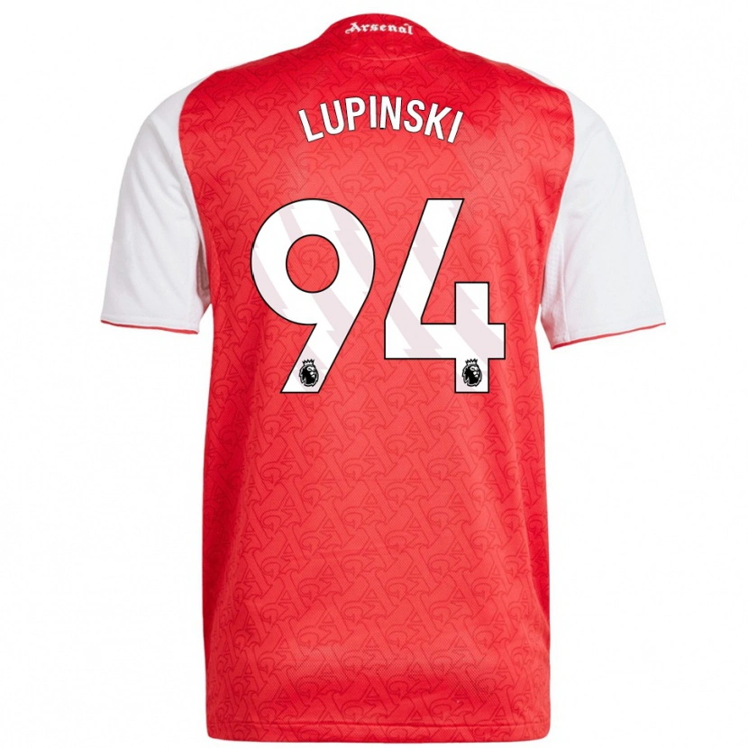 Danxen Hombre Camiseta Remi Lupinski #94 Rojo Blanco 1ª Equipación 2025/26 La Camisa