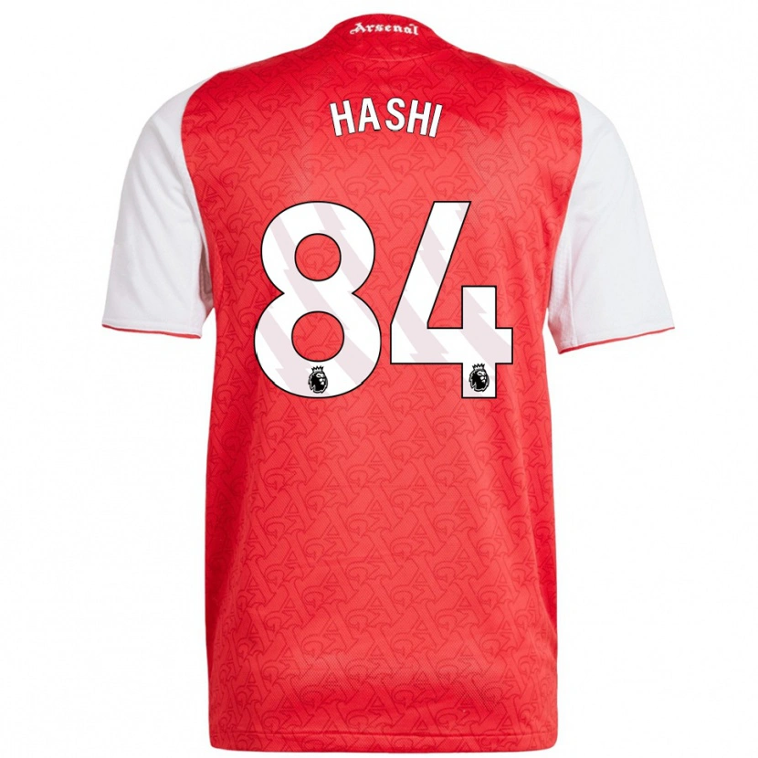 Danxen Hombre Camiseta Maalik Hashi #84 Rojo Blanco 1ª Equipación 2025/26 La Camisa