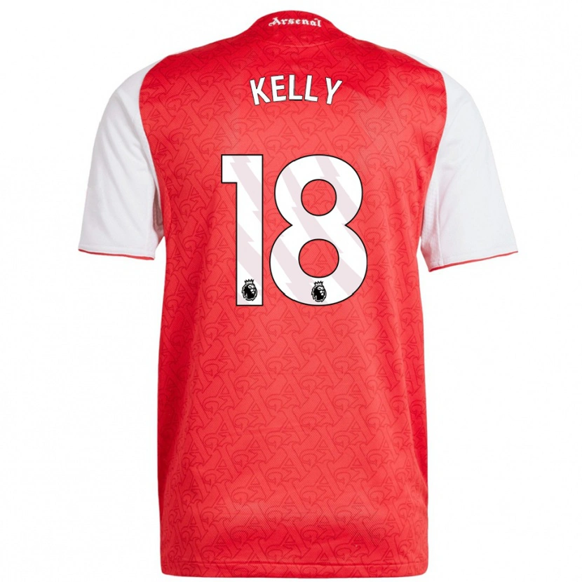 Danxen Hombre Camiseta Chloe Kelly #18 Rojo Blanco 1ª Equipación 2025/26 La Camisa