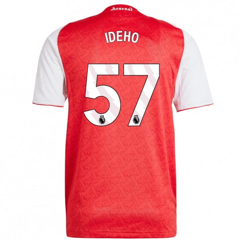 Danxen Hombre Camiseta Joel Ideho #57 Rojo Blanco 1ª Equipación 2025/26 La Camisa