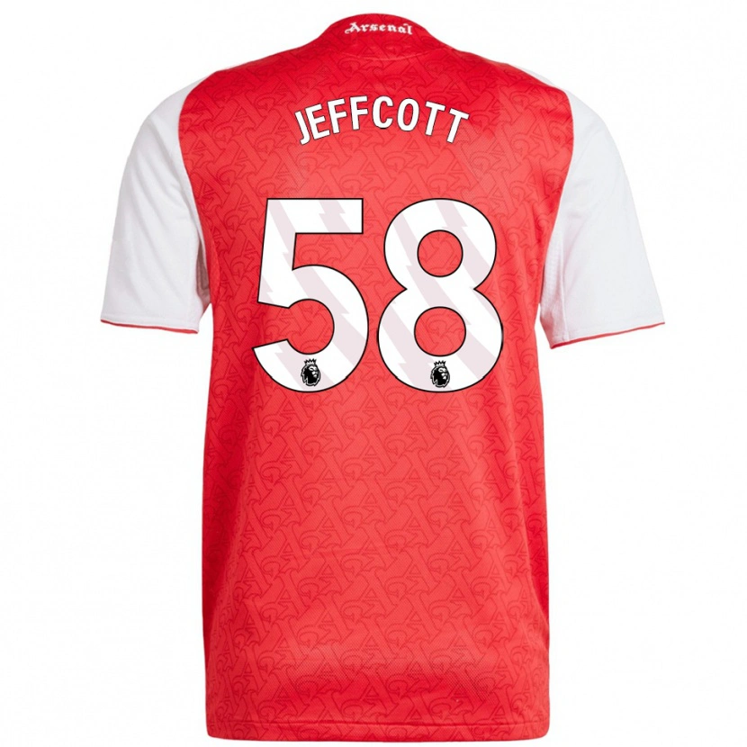 Danxen Hombre Camiseta Henry Jeffcott #58 Rojo Blanco 1ª Equipación 2025/26 La Camisa