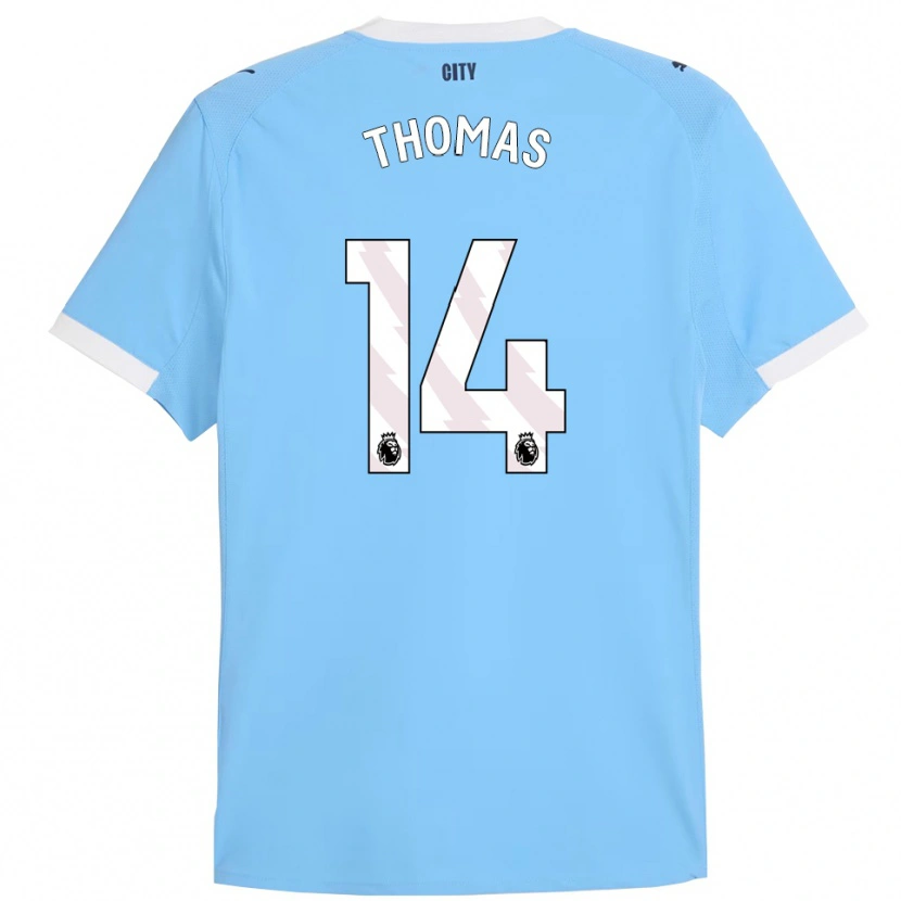 Danxen Hombre Camiseta Rhys Thomas #14 Celeste Blanco 1ª Equipación 2025/26 La Camisa