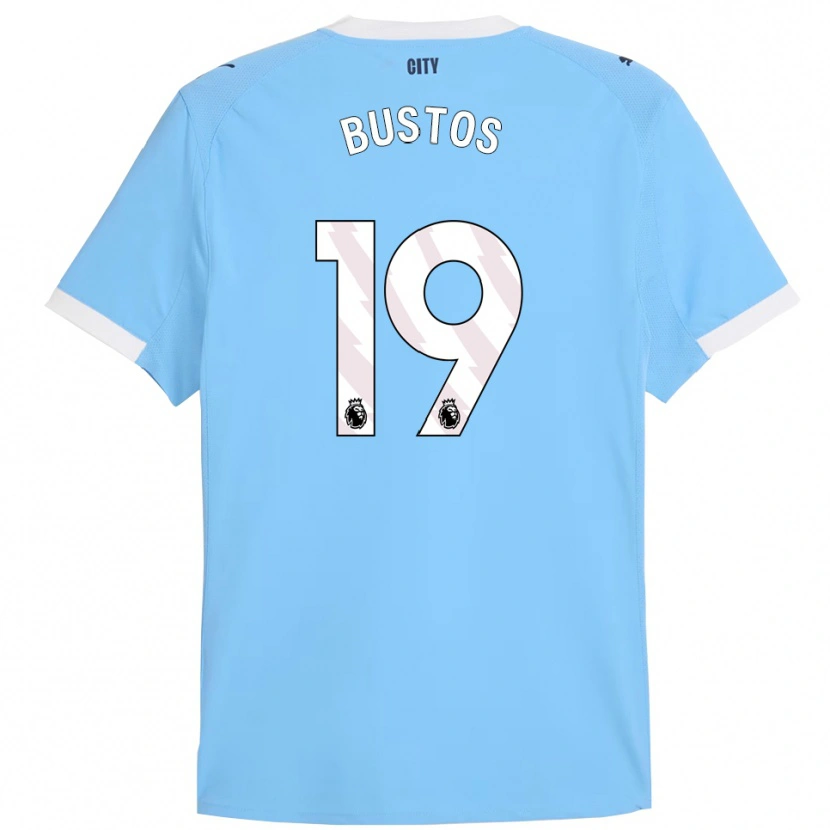 Danxen Hombre Camiseta Nahuel Bustos #19 Celeste Blanco 1ª Equipación 2025/26 La Camisa