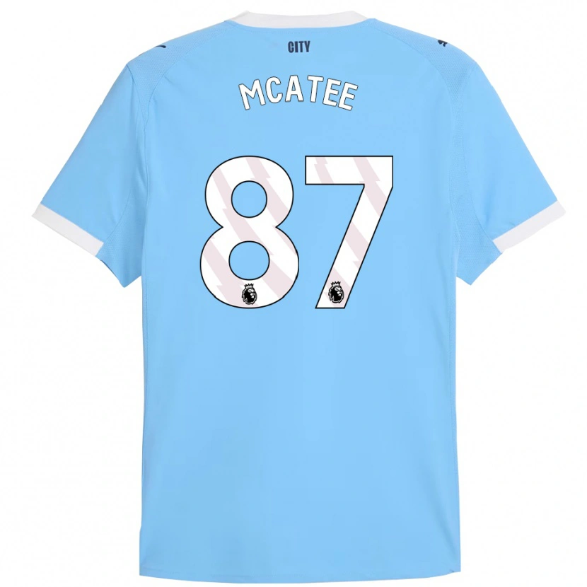 Danxen Hombre Camiseta James Mcatee #87 Celeste Blanco 1ª Equipación 2025/26 La Camisa