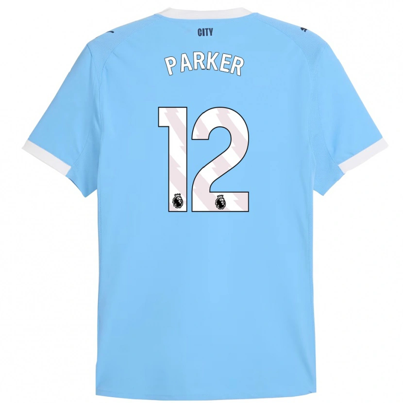 Danxen Hombre Camiseta Xavier Parker #12 Celeste Blanco 1ª Equipación 2025/26 La Camisa