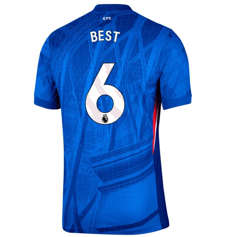 Danxen Hombre Camiseta Kian Best #6 Azul Blanco 1ª Equipación 2025/26 La Camisa