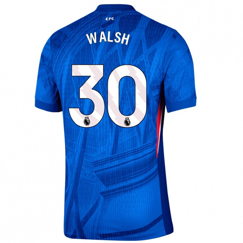 Danxen Hombre Camiseta Keira Walsh #30 Azul Blanco 1ª Equipación 2025/26 La Camisa