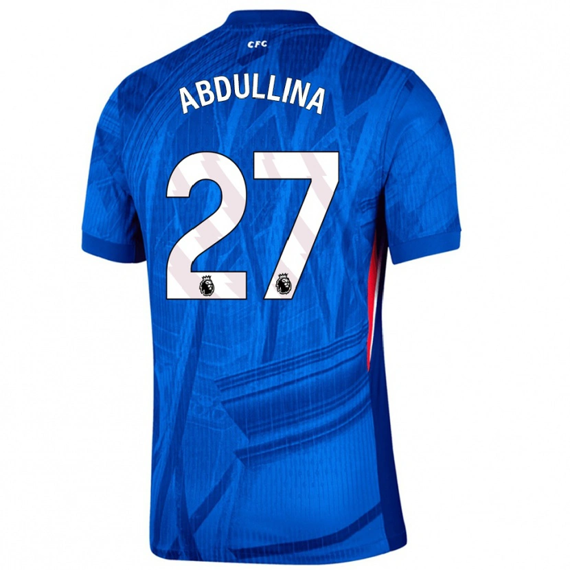 Danxen Hombre Camiseta Alsu Abdullina #27 Azul Blanco 1ª Equipación 2025/26 La Camisa