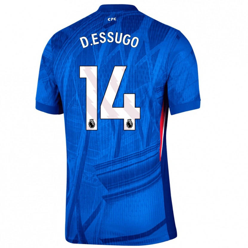 Danxen Hombre Camiseta Dário Essugo #14 Azul Blanco 1ª Equipación 2025/26 La Camisa