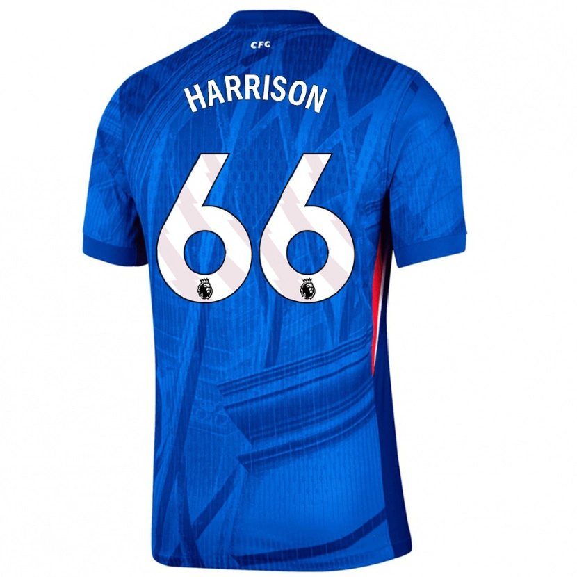 Danxen Hombre Camiseta Ollie Harrison #66 Azul Blanco 1ª Equipación 2025/26 La Camisa