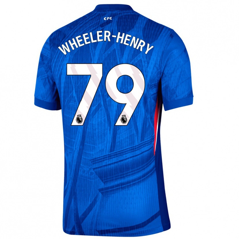 Danxen Hombre Camiseta Joseph Wheeler-Henry #79 Azul Blanco 1ª Equipación 2025/26 La Camisa