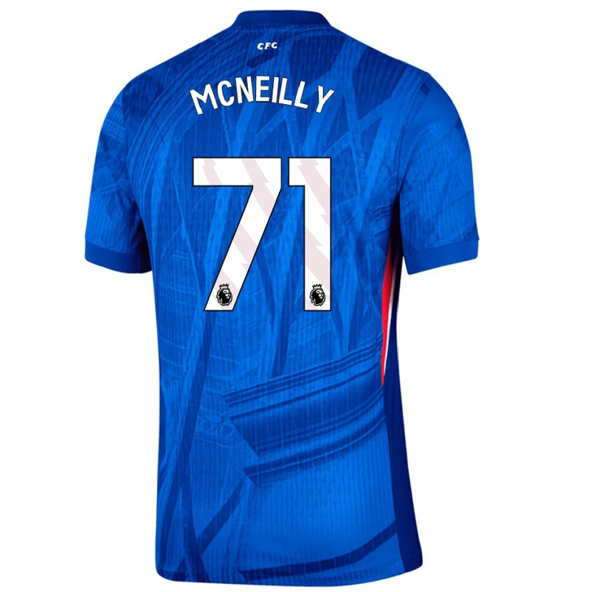 Danxen Hombre Camiseta Donnell Mcneilly #71 Azul Blanco 1ª Equipación 2025/26 La Camisa