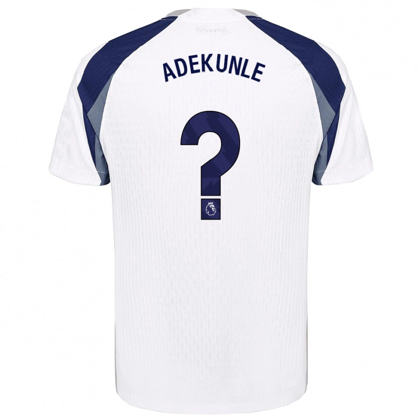 Danxen Hombre Camiseta Timileyin Adekunle #0 Blanco Marino 1ª Equipación 2025/26 La Camisa