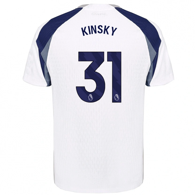 Danxen Hombre Camiseta Antonín Kinský #31 Blanco Marino 1ª Equipación 2025/26 La Camisa
