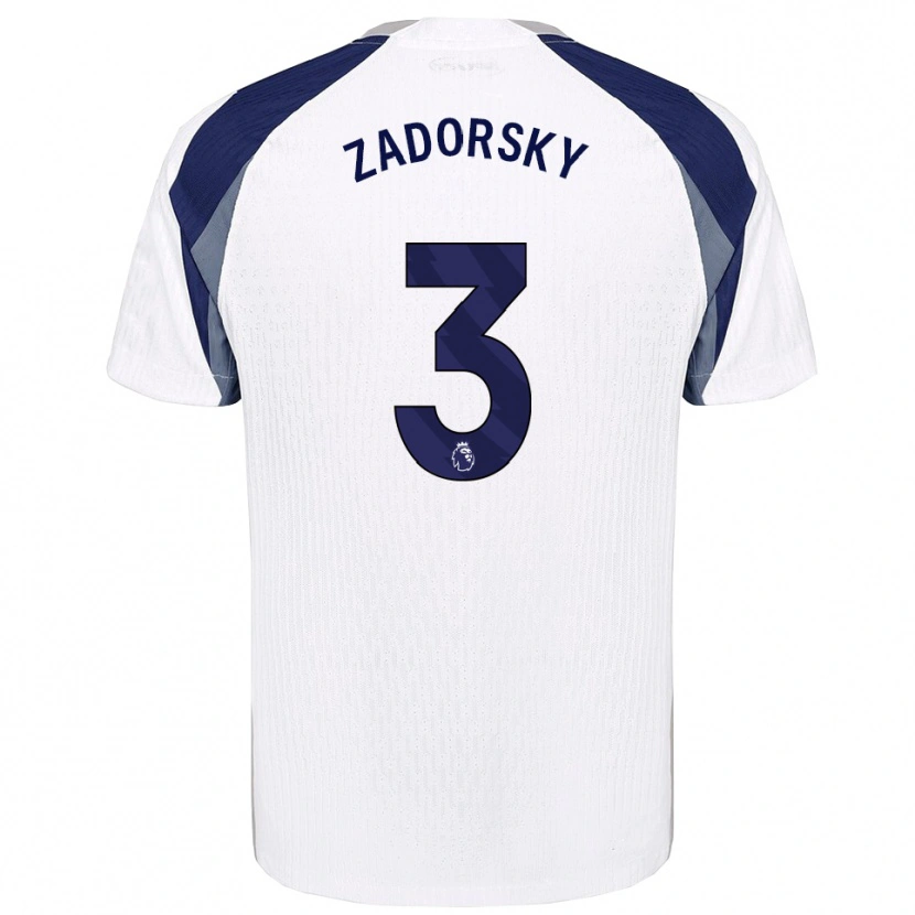 Danxen Hombre Camiseta Shelina Zadorsky #3 Blanco Marino 1ª Equipación 2025/26 La Camisa