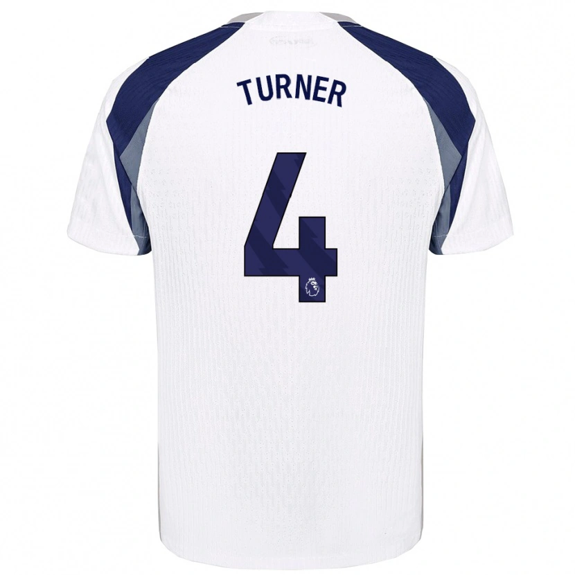 Danxen Hombre Camiseta Amy Turner #4 Blanco Marino 1ª Equipación 2025/26 La Camisa