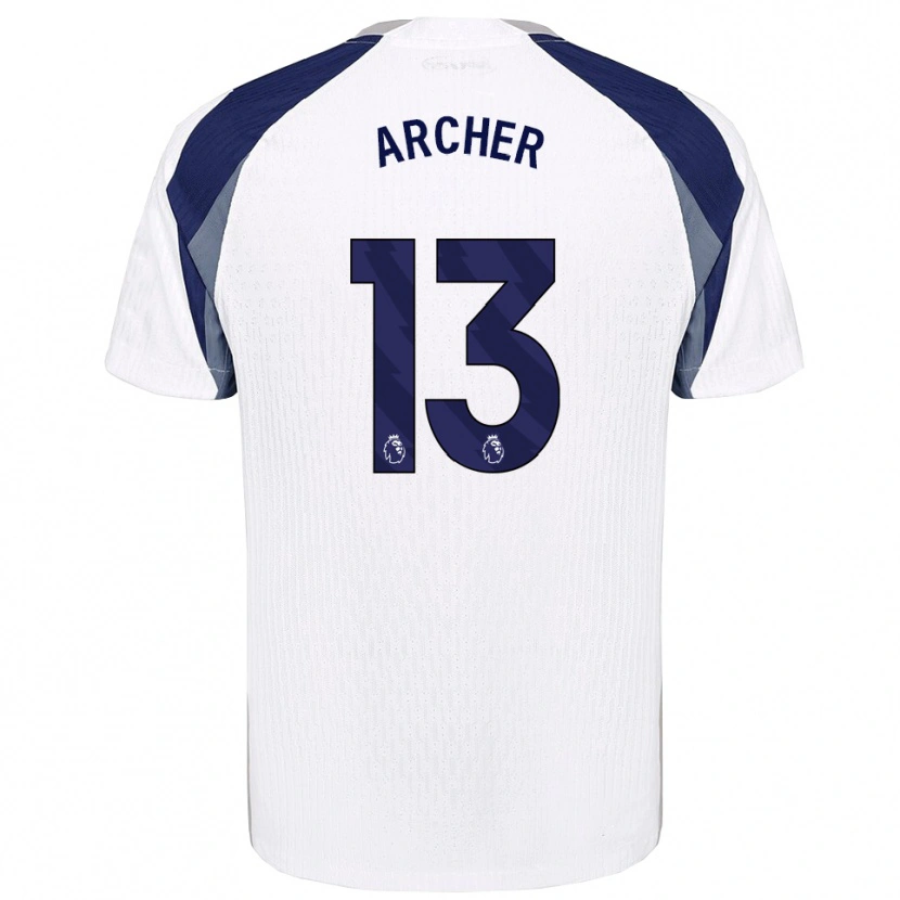 Danxen Hombre Camiseta Samual Archer #13 Blanco Marino 1ª Equipación 2025/26 La Camisa