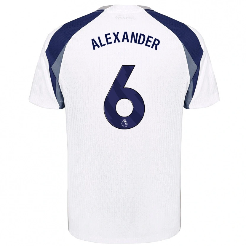 Danxen Hombre Camiseta Reiss-Alexander Russell-Denny #6 Blanco Marino 1ª Equipación 2025/26 La Camisa