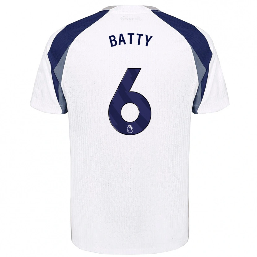 Danxen Hombre Camiseta Dan Batty #6 Blanco Marino 1ª Equipación 2025/26 La Camisa