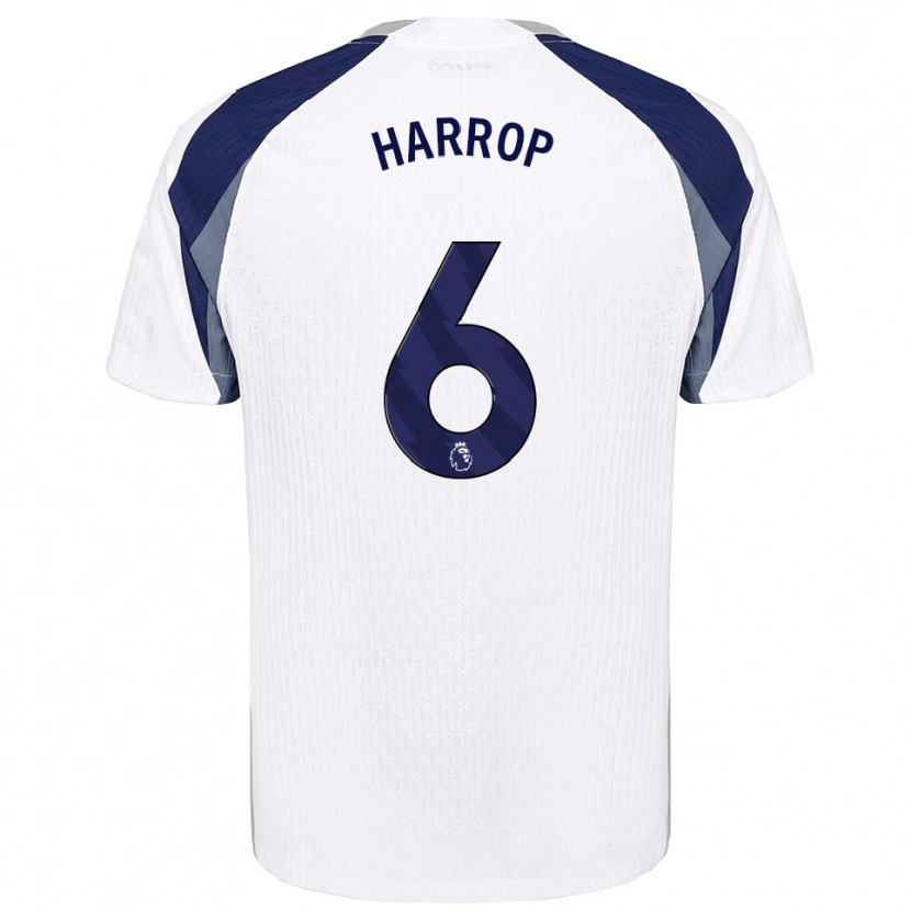 Danxen Hombre Camiseta Kerys Harrop #6 Blanco Marino 1ª Equipación 2025/26 La Camisa