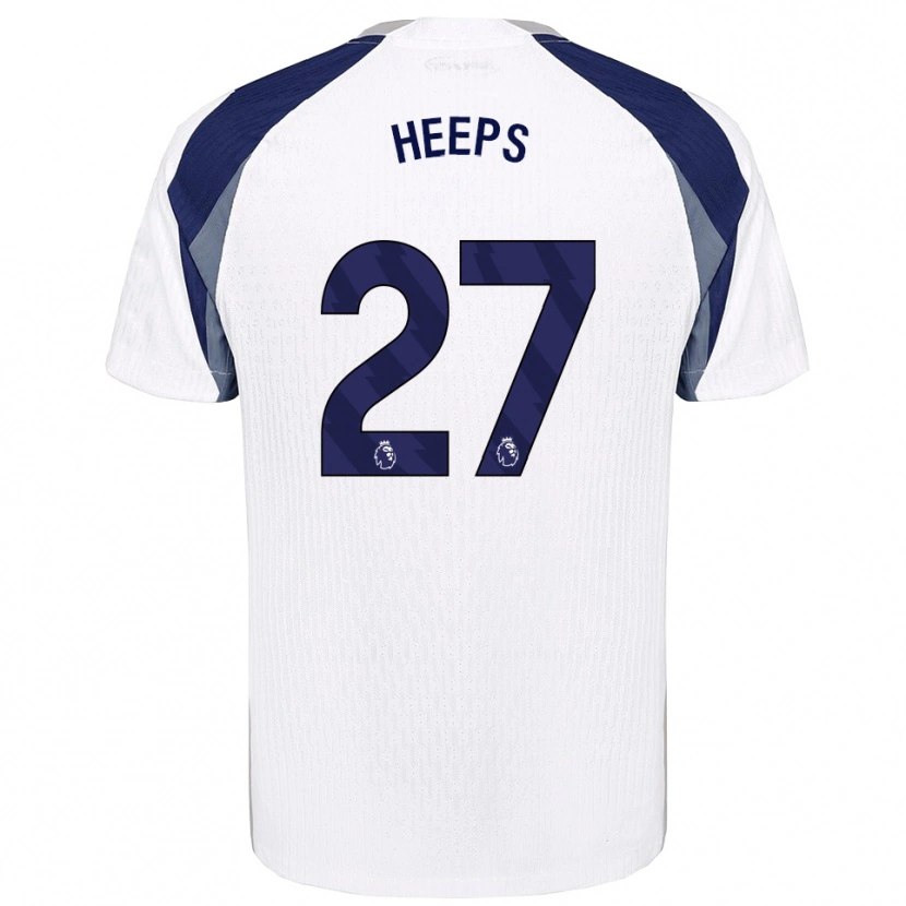 Danxen Hombre Camiseta Eleanor Heeps #27 Blanco Marino 1ª Equipación 2025/26 La Camisa