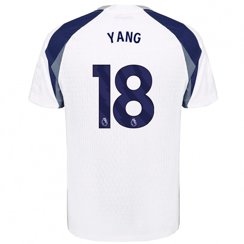 Danxen Hombre Camiseta Min-Hyeok Yang #18 Blanco Marino 1ª Equipación 2025/26 La Camisa