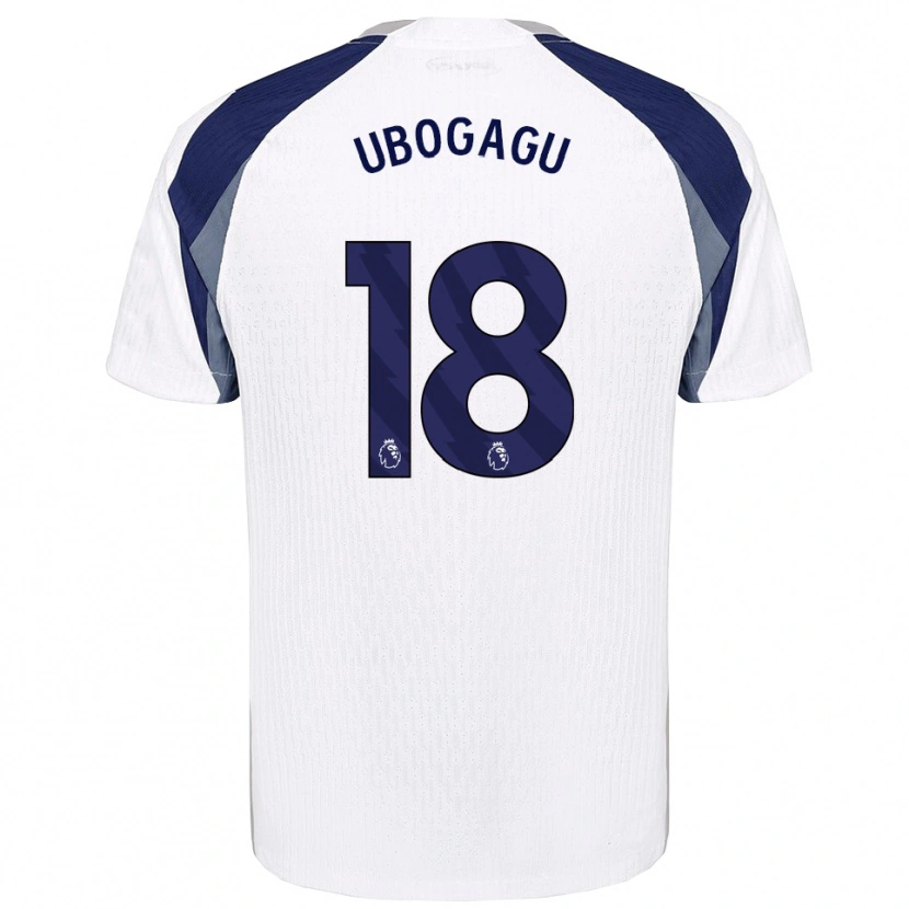 Danxen Hombre Camiseta Chioma Ubogagu #18 Blanco Marino 1ª Equipación 2025/26 La Camisa
