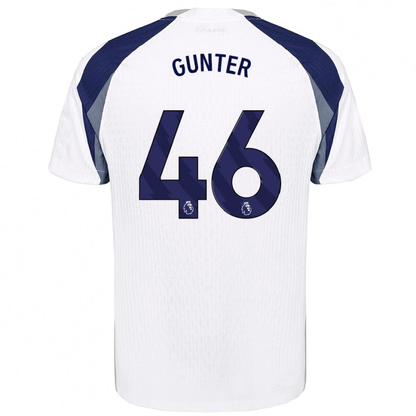 Danxen Hombre Camiseta Luca Gunter #46 Blanco Marino 1ª Equipación 2025/26 La Camisa