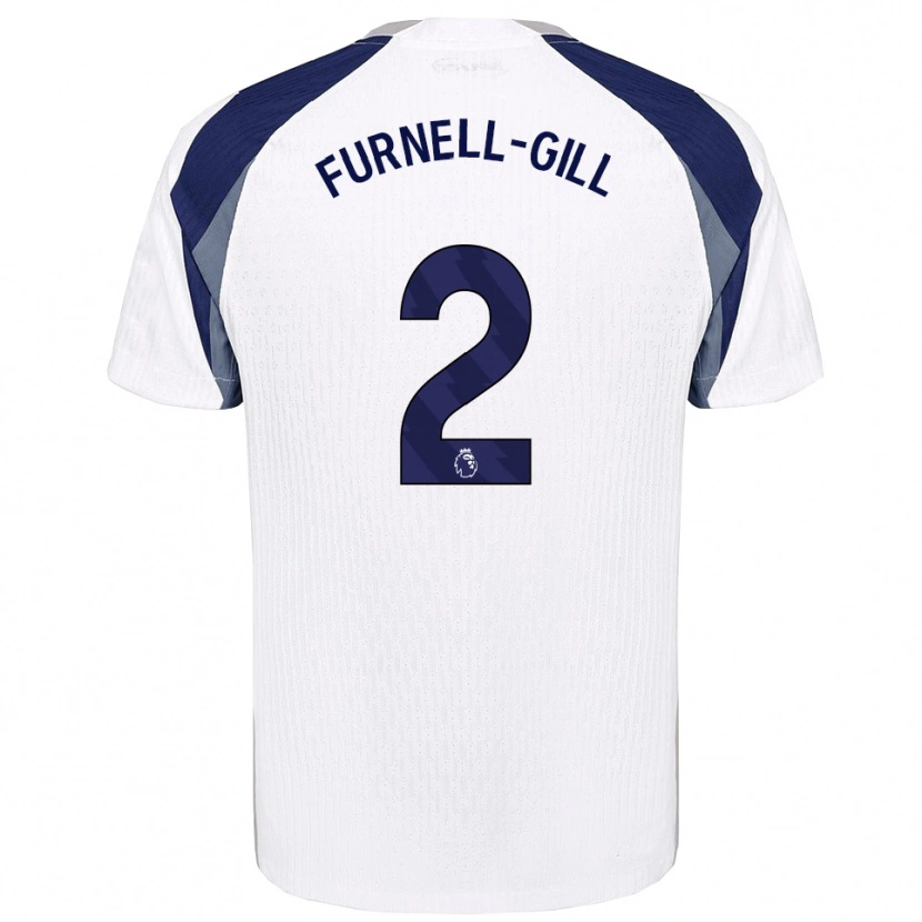 Danxen Hombre Camiseta Luca Furnell-Gill #2 Blanco Marino 1ª Equipación 2025/26 La Camisa