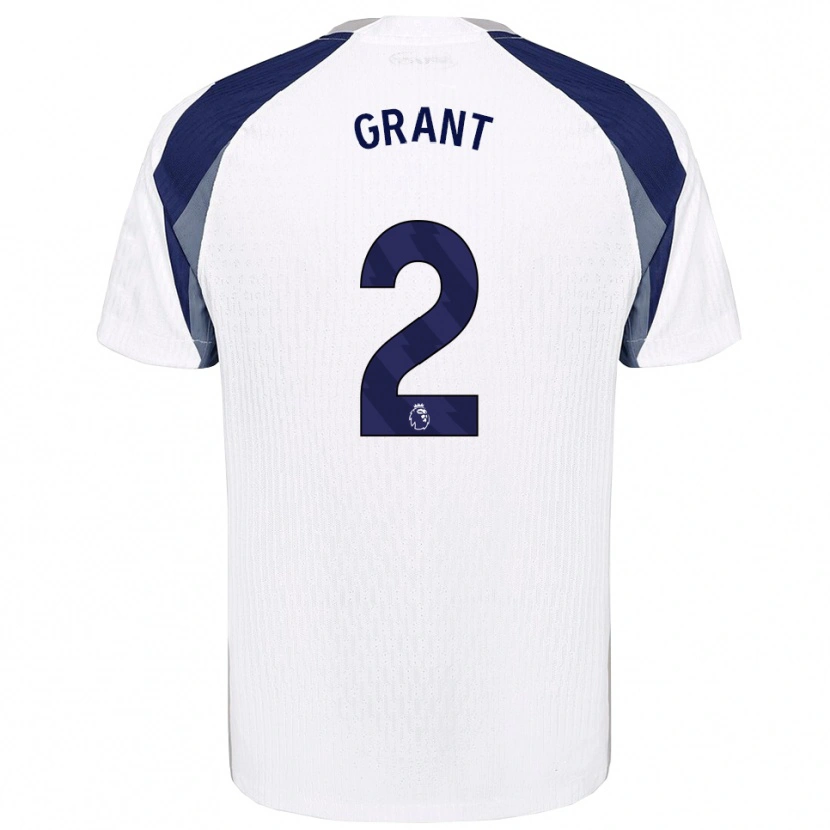 Danxen Hombre Camiseta Charlotte Grant #2 Blanco Marino 1ª Equipación 2025/26 La Camisa