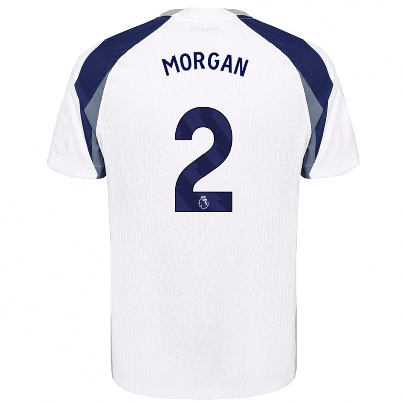 Danxen Hombre Camiseta Esther Morgan #2 Blanco Marino 1ª Equipación 2025/26 La Camisa